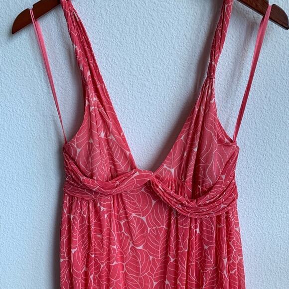 Diane Von Furstenberg Leaf Print Silk Glenn Dress 4 - Picture 3 of 8